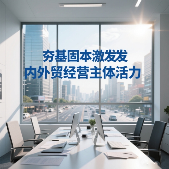 夯基固本激发内外贸经营主体活力