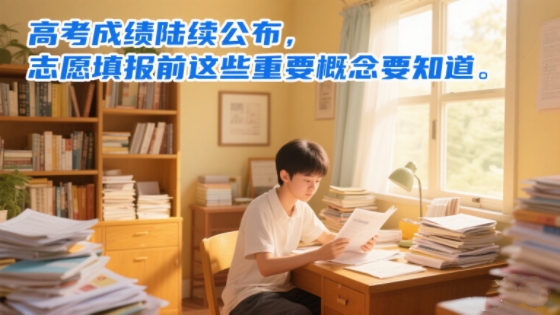 高考成绩陆续公布，志愿填报前这些重要概念要知道