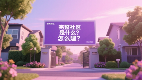 完整社区是什么?怎么建?