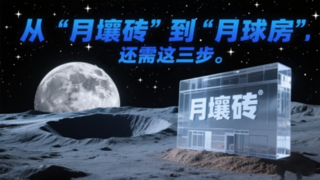 从“月壤砖”到“月球房”，还需这三步