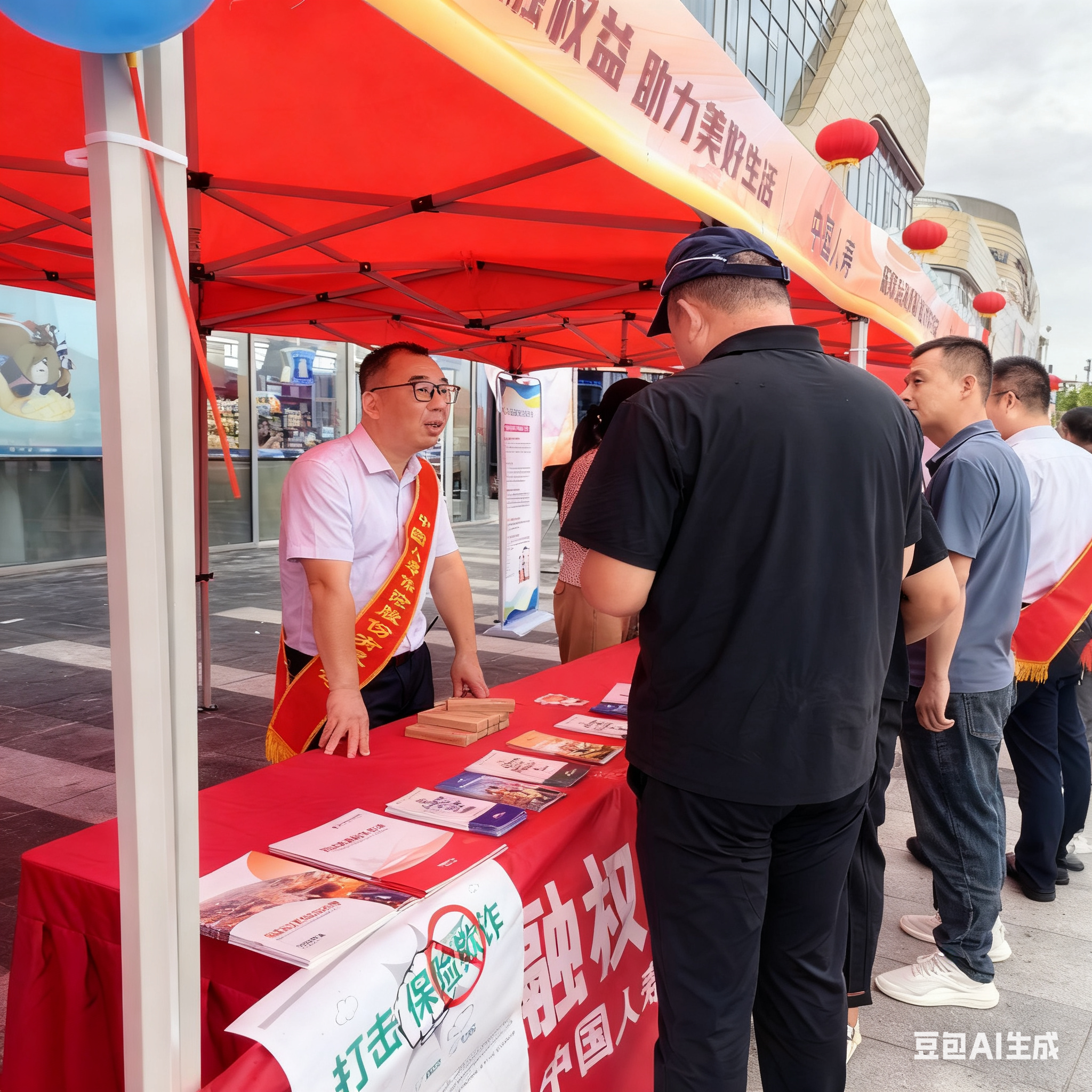 中国人寿保定分公司开展“保障金融权益 助力美好生活”宣传活动